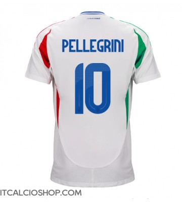 Italia Lorenzo Pellegrini #10 Seconda Maglia Europei 2024 Manica Corta